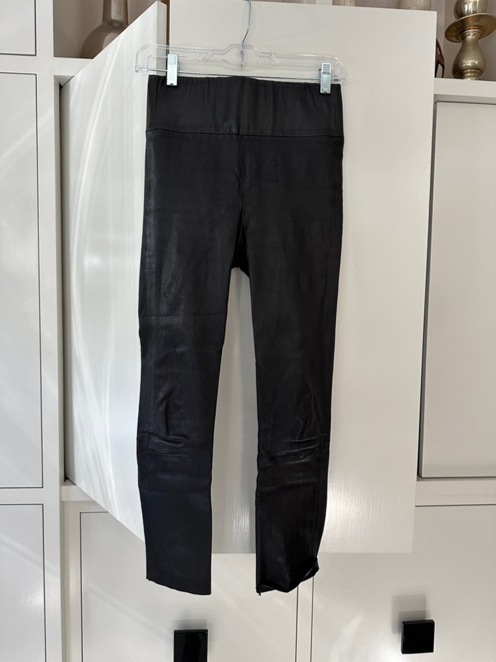Black Leather Leggings